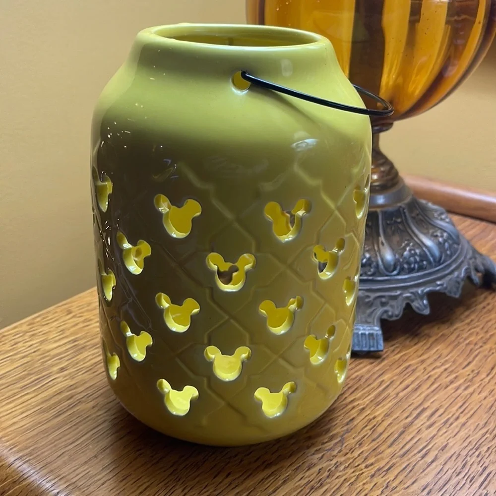 Disney Candle Holder Disney Lantern Mickey Mouse Ceramic Garden Lantern